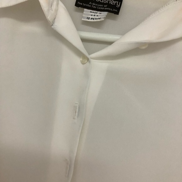 White womens button up - Picture 5 of 5